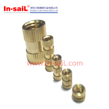 China Supplier Fastener Service Symmetrical Brass Threaded Inserts Nut for Plastic Manufacturer